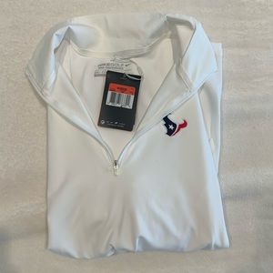 NWT white Houston Texans Nike golf Dry Fit jacket